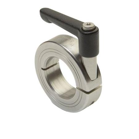 LV-MCL-16-SS Ruland Shaft Collar, One Piece, Quick Clamp, Bore 16mm, OD 34mm, W 13mm, 303 Stainless Steel