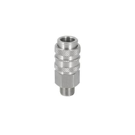 325-418 RS PRO Brass Male Pneumatic Quick Connect Coupling, M12 Male Threaded