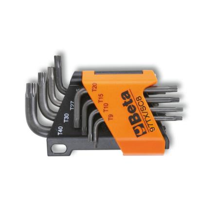 97TX/SC8 BETA 8-Piece Torx Key Set, 9 → 40 mm Size, Cylindrical Shape