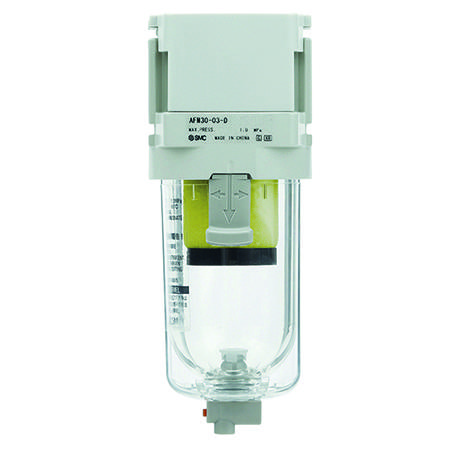 AFM40-F03D-D SMC 1100 L/min G 3/8 Mist Separator, 0.3μm filtration, 0.5bar to 10 bar