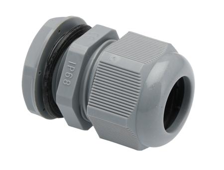 NGM25-DGY HellermannTyton M25 Grey Nylon, IP68 Cable Gland With Locknut