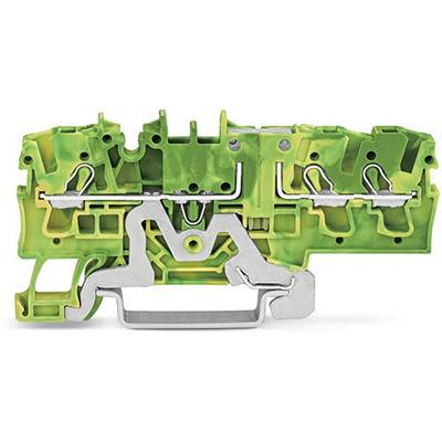 2002-1707 WAGO TOPJOB S Series Earth Terminal Block, 2.5mm², 1-Level, Push In Termination, ATEX, CSA, IECEx