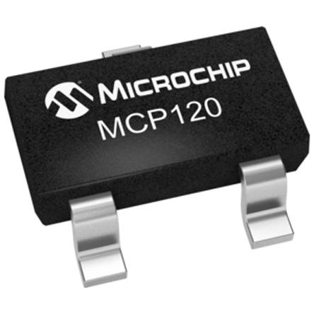 MCP120T-300I-TT Microchip MCP120T-300I/TT, Processor Supervisor 2.92V 3-Pin, SOT-23