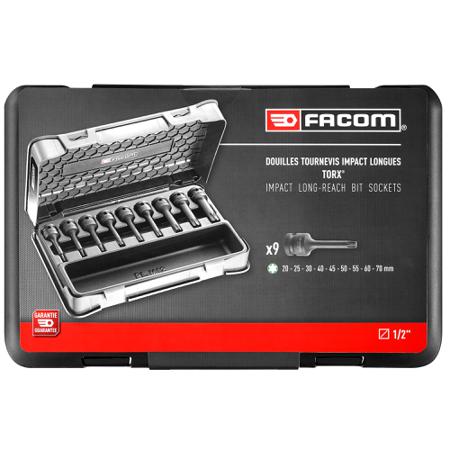 NSXL-J9APB Facom Socket Sets 9 Pieces, Torx