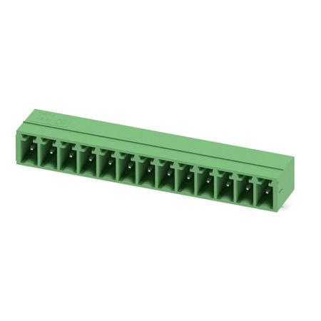 1803387 Phoenix Contact MC Series Straight Wave Soldering Mount PCB Header, 13 Contact(s), 3.81 mm Pitch, 1 Row