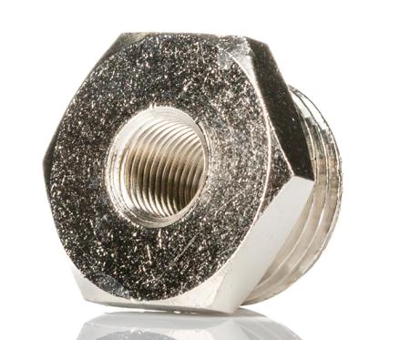 160234818 Norgren 16 Series Straight Threaded Adaptor, G 1/2 Male to G 1/8 Female, Threaded Connection Style