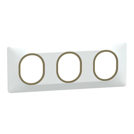 S320706D White 3 Gang Light Switch Cover