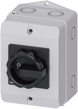 3LD2264-1GP51 Siemens 3P Pole Isolator Switch - 32A Maximum Current, 11.5kW Power Rating, IP65