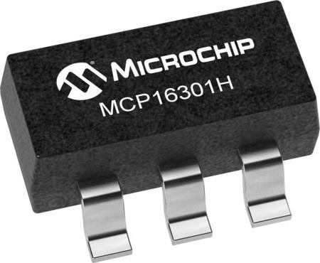MCP16301HT-E-CHVAO Microchip MCP16301HT-E/CHVAO, 1 Synchronous Step-Down Voltage Regulator, Voltage Regulator 600mA, 15 V, 500 kHz 6-Pin,