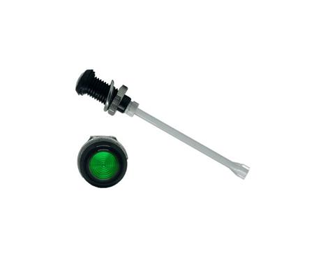 RHD-910-F6PZG67PR  Bivar, Panel Mount Vertical LED Light Pipe, Green Round Lens