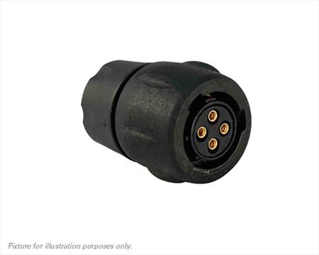 UTS6GN104S Souriau Sunbank by Eaton Circular Connector, 4 Contacts, Cable, Standard Connector, Socket, Female, IP68, IP69K, UTS