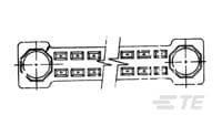 1-116975-5 TE Connectivity ECONOMATE Series Receptacle Edge Connector, Cable Mount