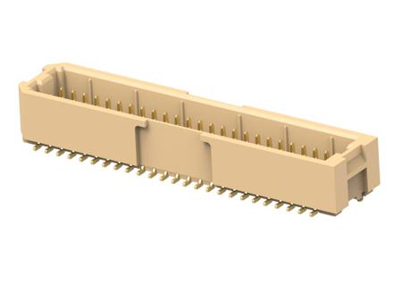 2484140-6 TE Connectivity 2484140 Series Vertical Surface Mount PCB Header, 50 Contact(s), 1mm Pitch, 2 Row(s)