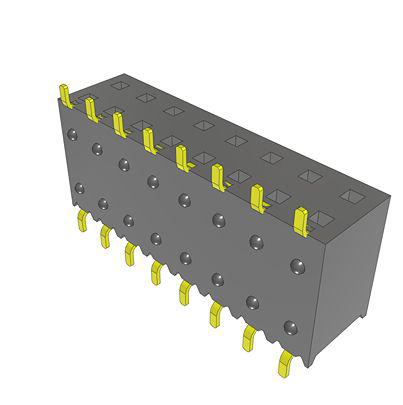 SSM-108-F-DH Samtec SSM Series Horizontal Surface Mount PCB Socket, 16-Contact, 2-Row, 2.54mm Pitch, SMT Termination