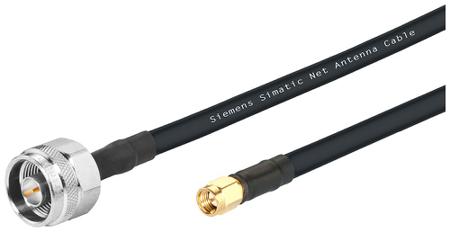 6XV18755UH20 Siemens 6XV1875 Series, 2 m, IWLAN Coaxial, Terminated 50 Ω