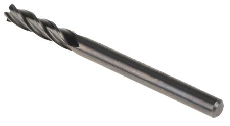S9043-0 Dormer 38 mm Solid Carbide End Mill, 12mm Cut Length, 3mm Cut Diameter, 4 Flutes