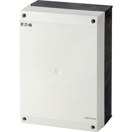 231226-CI-K5X-125-TS-NA Eaton Series Black, Light Grey Plastic General Purpose Enclosure, IP65, 280 x 200 x 125mm