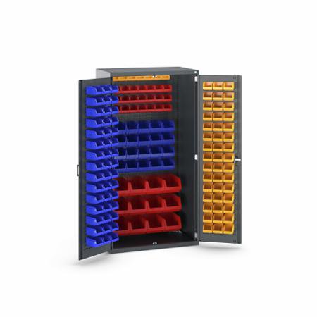 40021129-77V Bott Steel Storage Bin, 650mm x 1050mm x 2000mm, RAL 7016