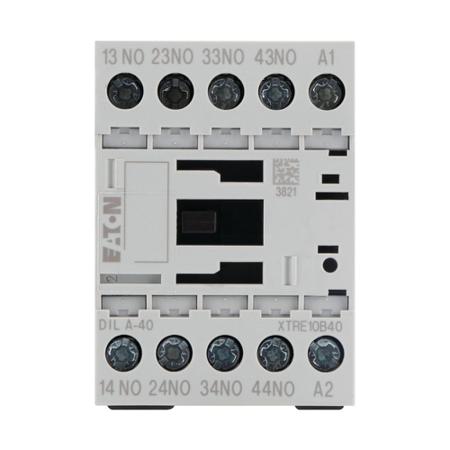 276326-DILA-40-110V50HZ-120V60HZ- Eaton Contactor Relay - 4NO, 4 A Contact Rating, xStart