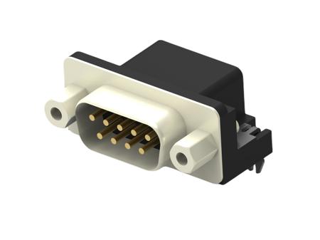 2301843-2 TE Connectivity 2301843 9 Way Right Angle Board Mount D-sub Connector Plug, 2.77mm Pitch, with Screwlock