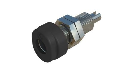 930175100 Hirschmann Test & Measurement, Black 4mm Socket, Tin Plated, 30 V ac, 60 V dc, 16A