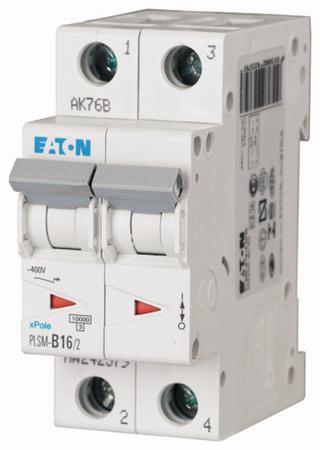 242428 PLSM-D16/2-MW Eaton xPole MCB, 2P, 16A Curve D, 48V DC, 10 kA Breaking Capacity