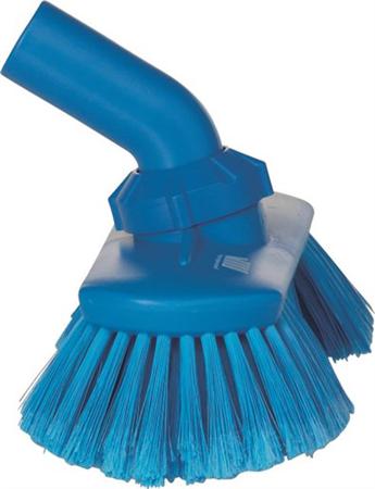 70673 Vikan Soft Bristle Blue Scrubbing Brush, 44mm bristle length, Polyester, Polypropylene, Stainless Steel bristle material