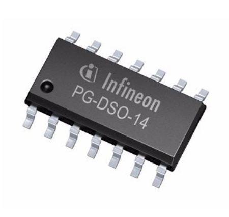 TLE62513GXUMA2 Infineon , CAN Transceiver 1.0Mbps, 14-Pin PG-DSO-14