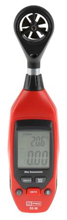 155-8899 RS Pro Meterbox Pro Anemometer, 25m/s Max Air Velocity