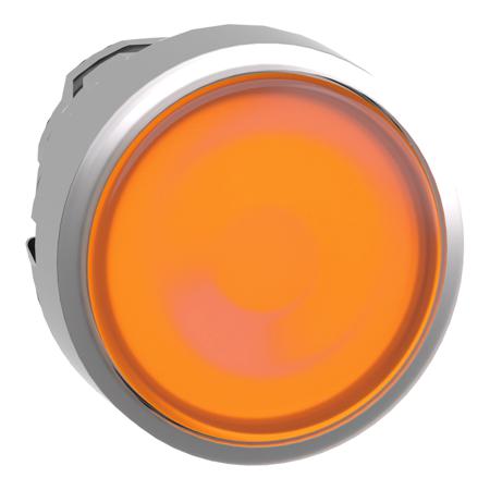 ZB4BA58 Schneider Electric Harmony XB4 Series Orange Spring Return Push Button Head, 22mm Cutout, IP66, IP67, IP69K