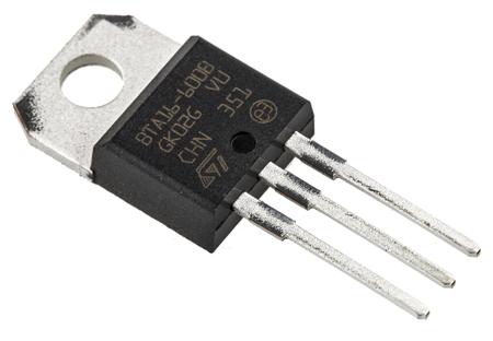 BTA16-600BRG STMicroelectronics Through Hole, 3-pin, TRIAC, 600V, Gate Trigger 1.3V 600V