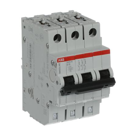 2CCS573001R0165-S403M-B16 ABB SMISSLINE TP S400M MCB, 3P, 16A Curve B, 230V AC, 10 kA Breaking Capacity