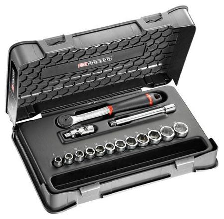 J-161-2P12 Facom J.161-2P12 18 Piece , 3/8 in Socket Set