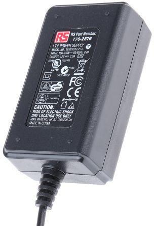 770-2876 RS Pro 12V dc Power Supply, 2.08A, C8 Connector