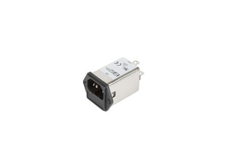 FDMM03SFR XP Power 3A, 264 V ac Male Screw IEC Inlet Filter , Faston 1 Fuse