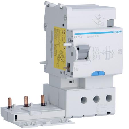 BP364 Hager BF RCCB, 63A, 3P Pole, 300mA, Type AC