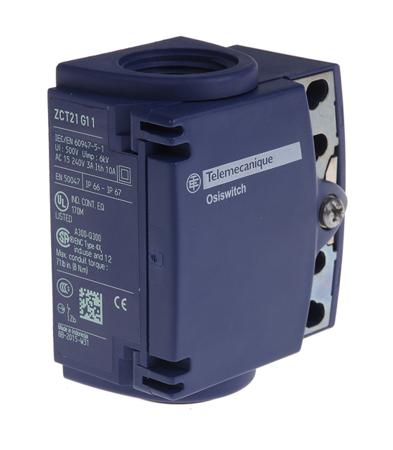 ZCT21G11 Telemecanique Sensors ZCT Series Limit Switch, NO/NC, IP66, IP67, DP, Plastic Housing, 240V ac Max, 10A Max