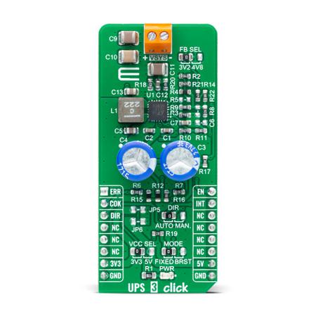 MIKROE-4479 MikroElektronika UPS 3 Click Battery Charger for LTC3110 for MikroBus
