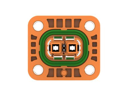 1-2103124-1 Deutsch, HVA Series Connector Housing Plug Orange Panel Mount 2 Way, Wire Termination