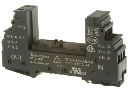 2839282 Phoenix Contact, PT-BE/FM Surge Suppressor Unit 240 V Maximum Voltage Rating Base Element