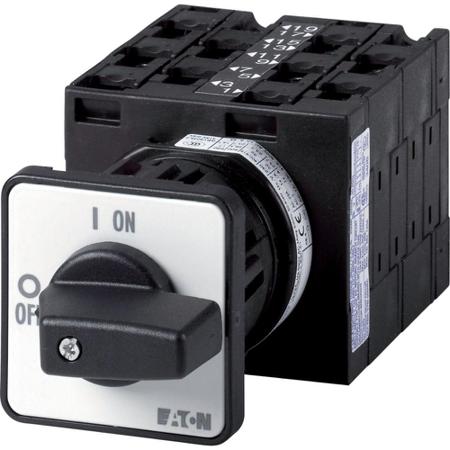 068957-T3-5-8369-Z Eaton, 5P 2 Position 90° Changeover Cam Switch, 690V (Volts), 32A, Short Thumb Grip Actuator