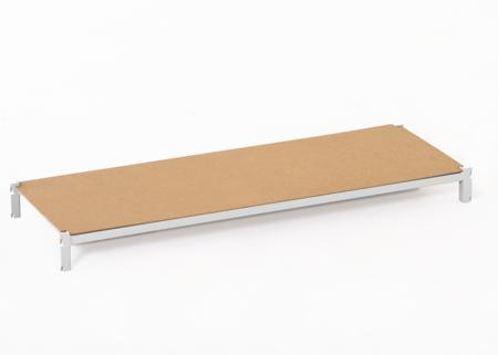 ZANIVSUPTUB1210A Manorga RAL 7035 Light Grey 1 Shelf Sheet Steel Quickshelf Extension Bay x 1250mm, 1000mm, 112kg Load