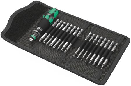 05059294001 Wera Hexagon; Hex-Plus; Phillips; Pozidriv; Torx Interchangeable Screwdriver Set, 18-Piece