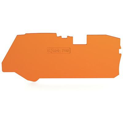 2110-1292 WAGO TOPJOB S Series End and Intermediate Plate for Use with DIN Rail Terminal Block