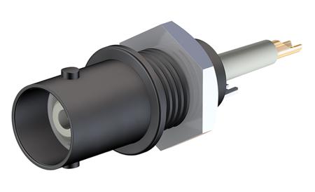 67-9764-21 Multi Contact Straight Panel Mount Bulkhead Fitting BNC Connector, jack, Solder Termination