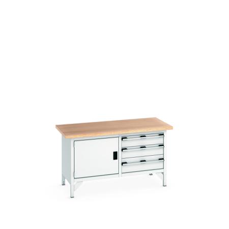 41002025-16V Bott 41002025.16V Sheet Steel Workbench, 840mm x 750mm x 1500mm