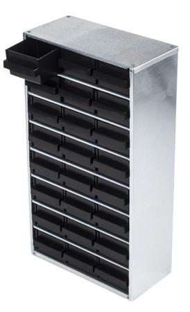 102537 Raaco 24 Drawer ESD Cabinet, 555 x 307 x 150mm