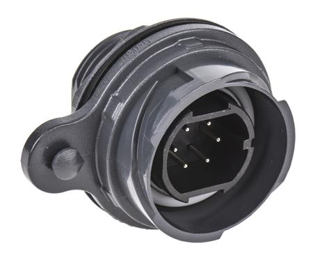 PXP7012/06P/ST Bulgin Circular Connector, 6 Contacts, Front, Standard Connector, Plug, Male, IP66, IP68, IP69K, Buccaneer 7000 Series