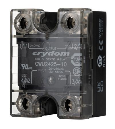 CWU2425-10 Sensata Crydom CW24 Series Solid State Relay, 25 A Load, Panel Mount, 280 V ac Load, 48 V dc, 280 V ac Control