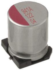 RPS1C820MCN1GS Nichicon 82μF Polymer Aluminium Solid Electrolytic Capacitor 16V dc, Surface Mount -